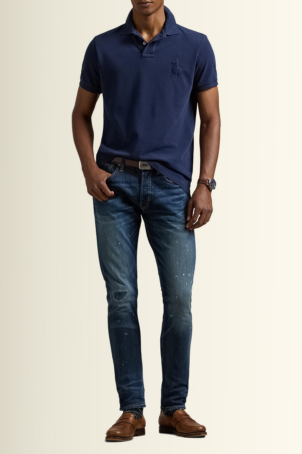תמונת כל הלוק של חולצת פולו קצרה POLO RALPH LAUREN